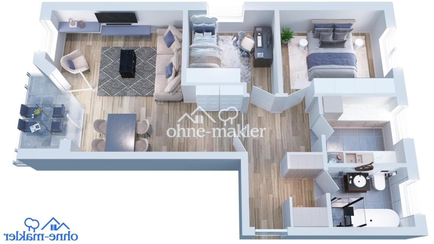 Aufteilung Wohnung