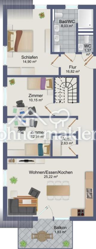 Grundriss 1.DG