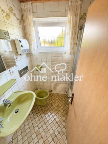 Gästetoilette m. Du. ca. 2,5m²