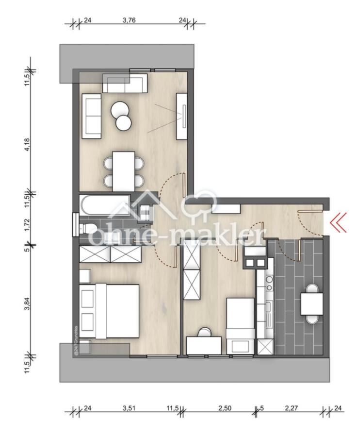 Grundriss Wohnung