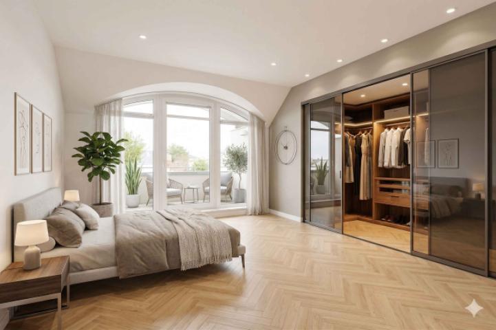Schlafzimmer 1 (KI generiert)