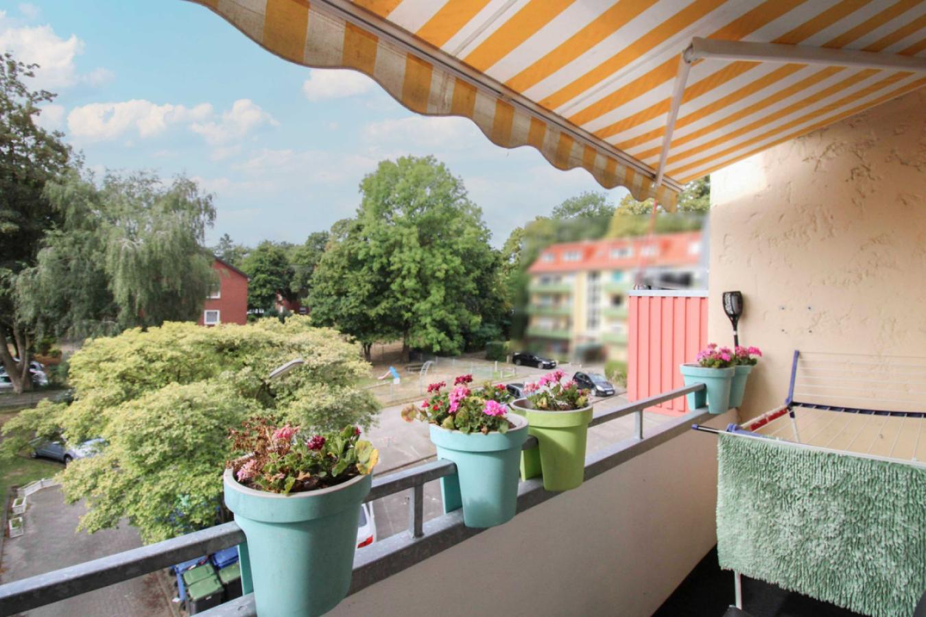 Blick vom Balkon