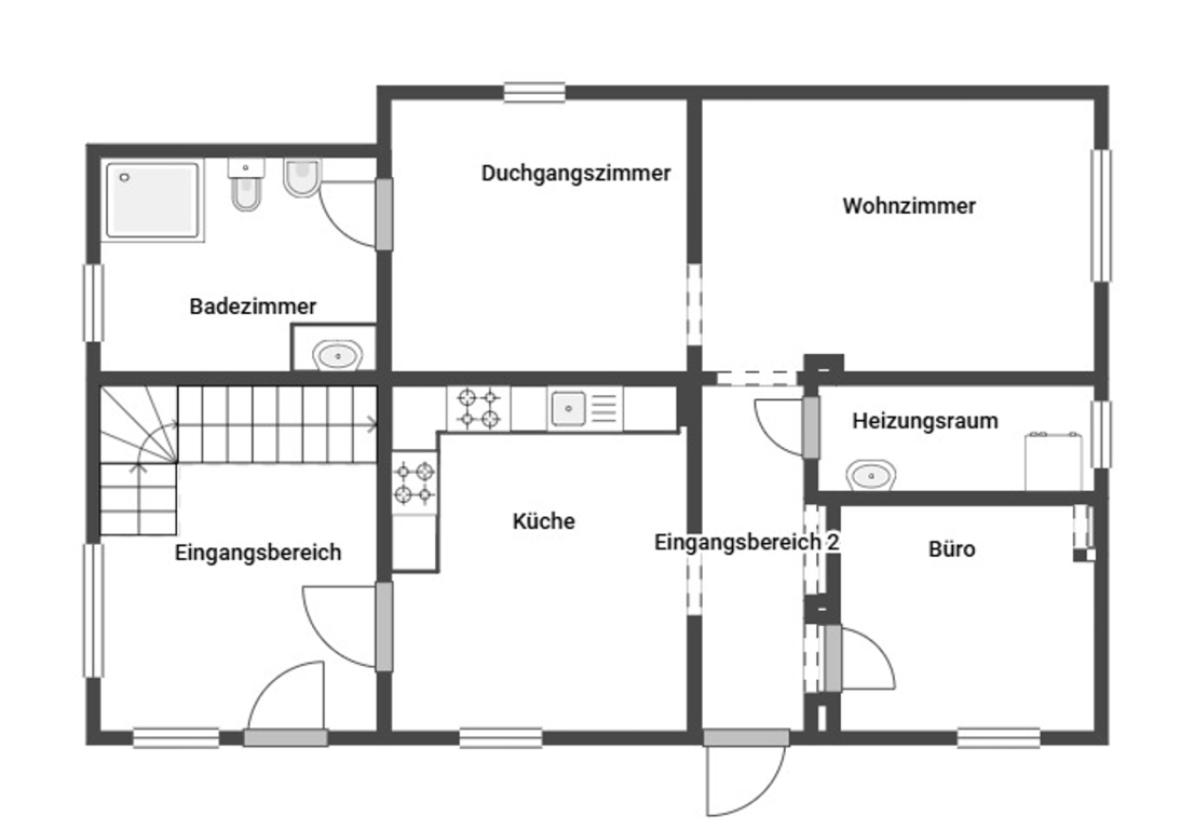 Grundriss Skizze EG