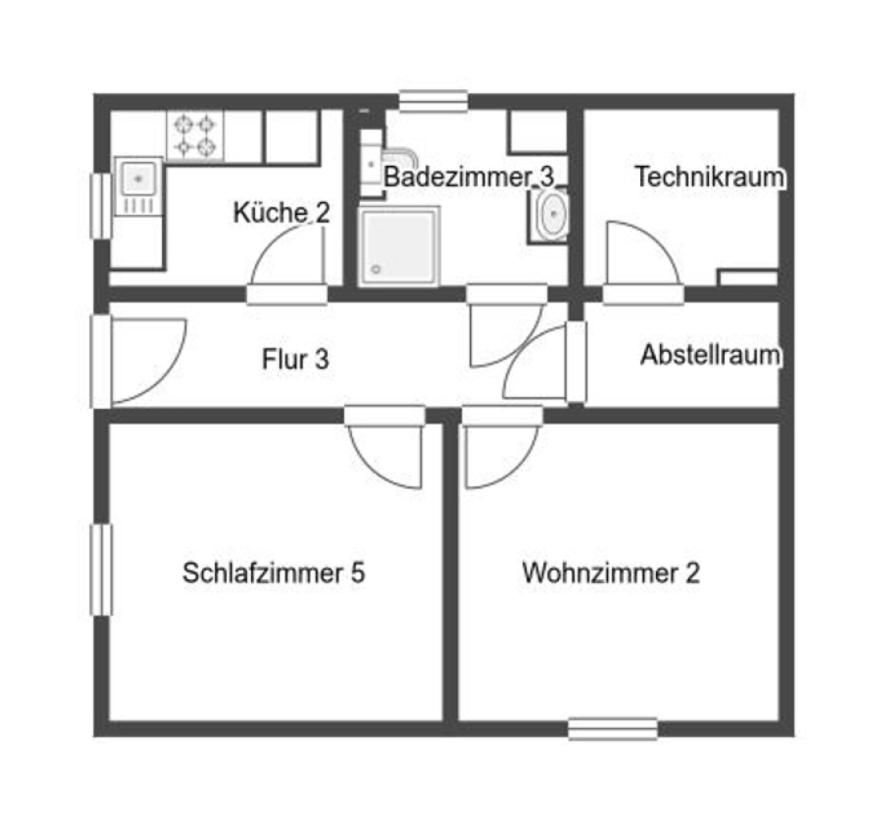 Grundriss Einliegerwohnung