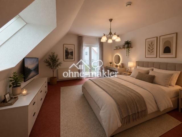 Schlafzimmer im Dachgeschoss