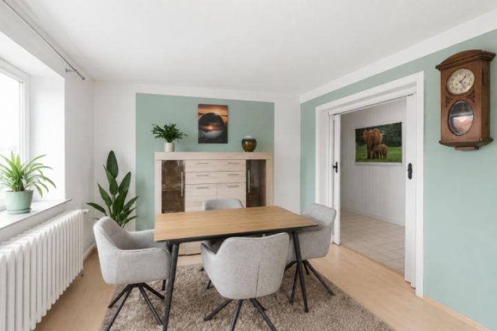 Essplatz im Wohnzimmer