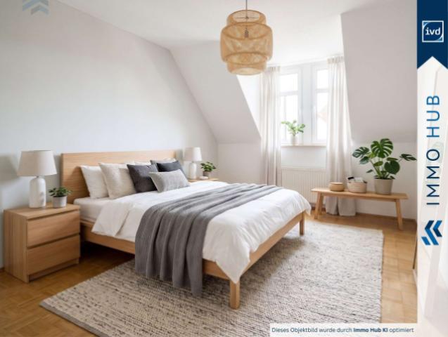 Schlafzimmer digital gestaged
