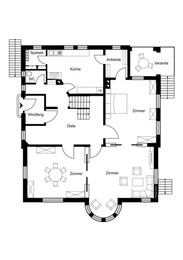 Grundriss Erdgeschoss