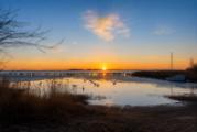 Sonnenuntergang am Strand