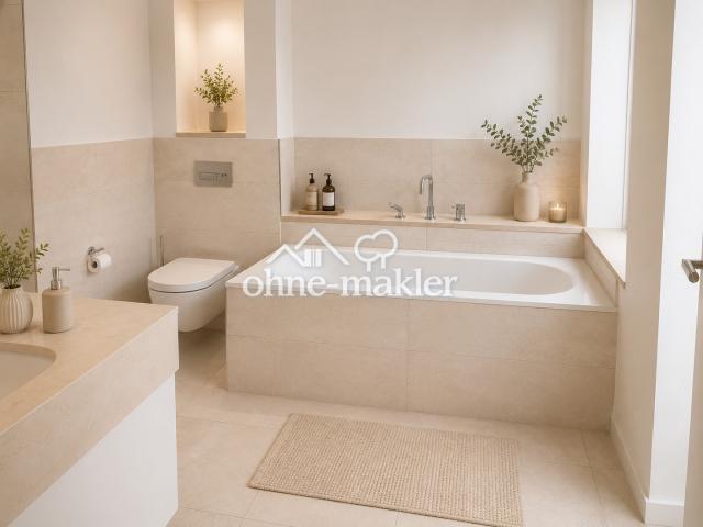 En Suite Badezimmer mit Wanne 