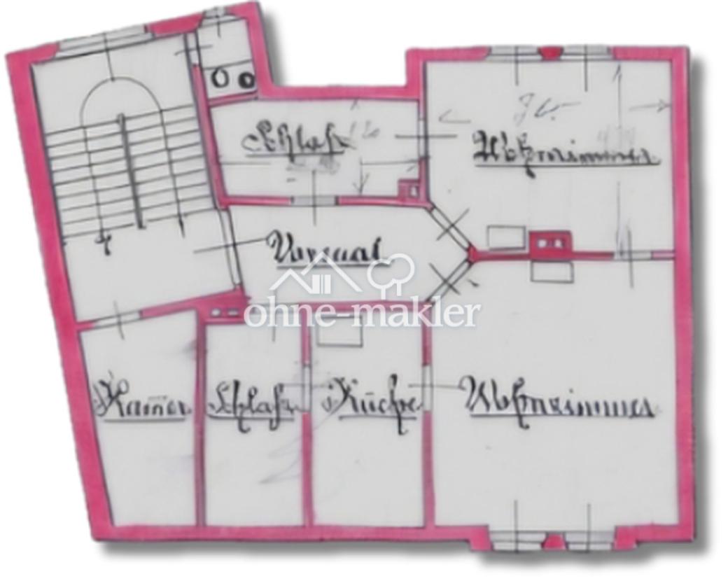 1 und 2 OG (Planung 1890)