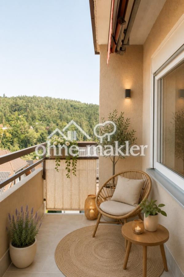 Balkon mit Gestalltungsidee