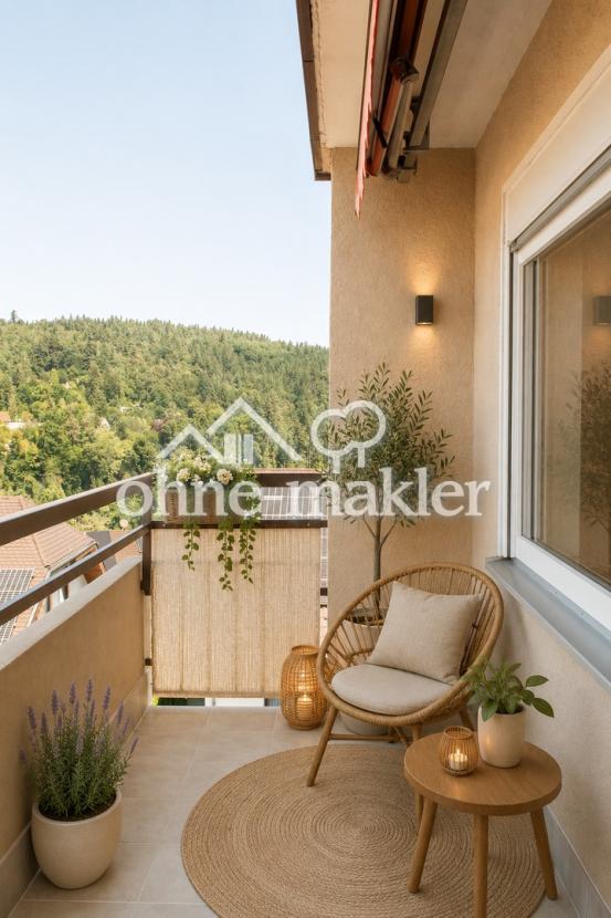 Balkon mit Gestalltungsidee