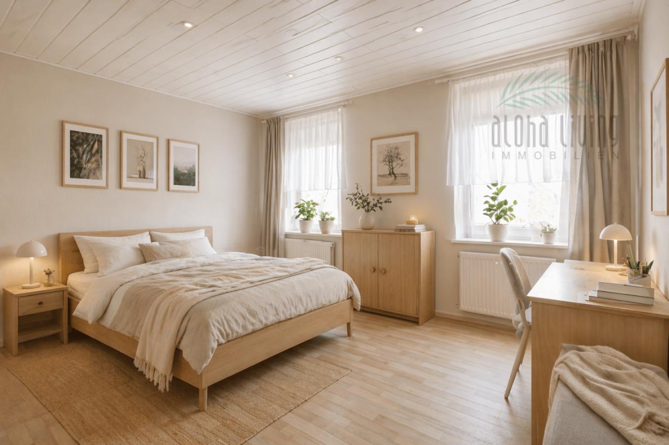 Visualisierung Schlafzimmer (OG)