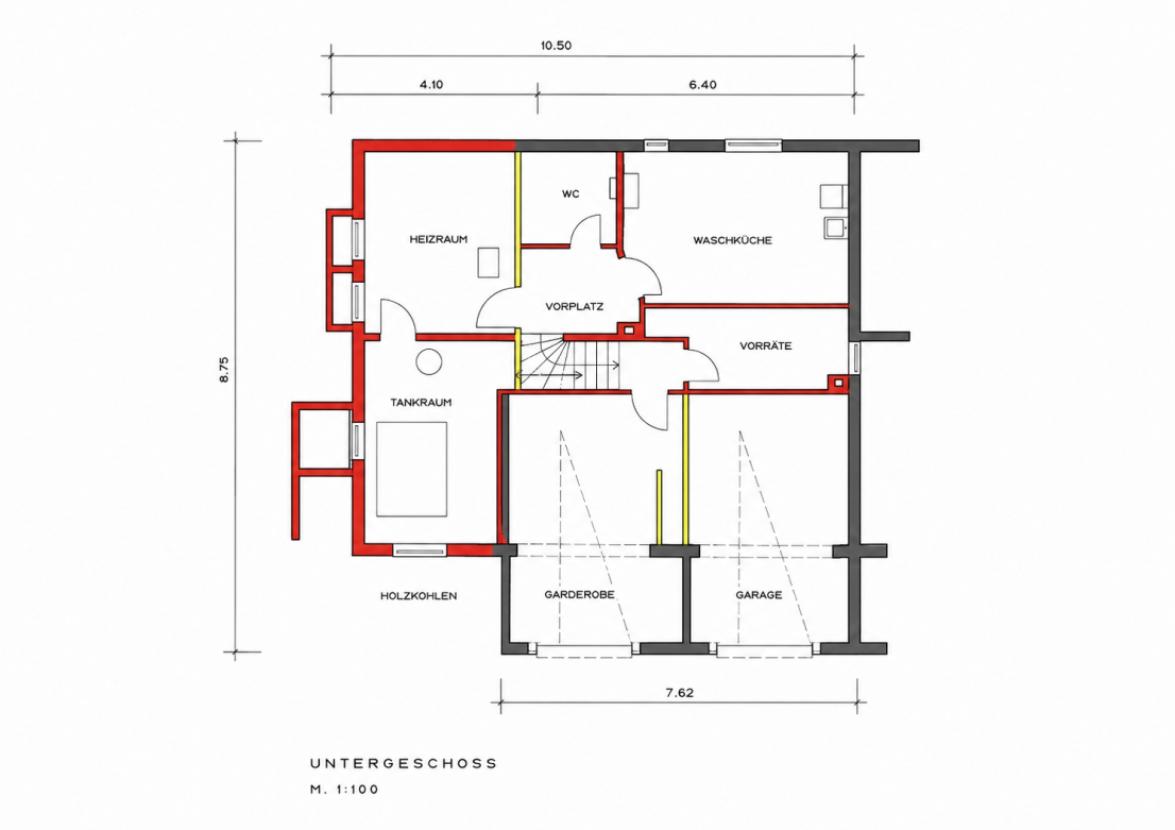 Grundriss Untergeschoss