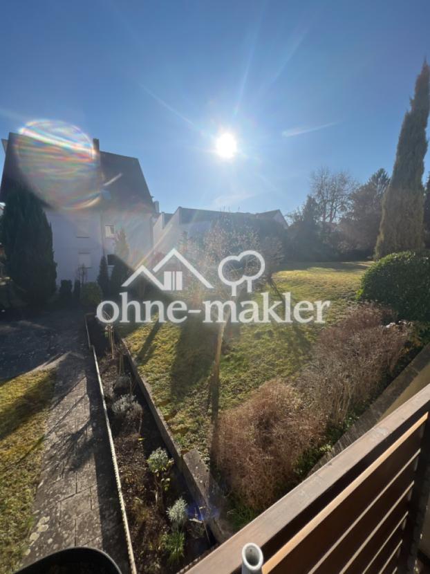Südbalkon, Blick in den Garten