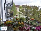 Blick vom Balkon in den Hof