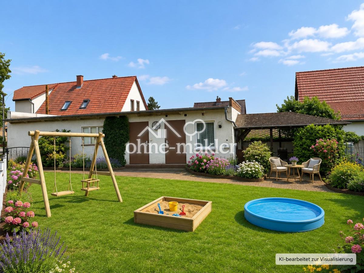 Familiengarten - KI generiert