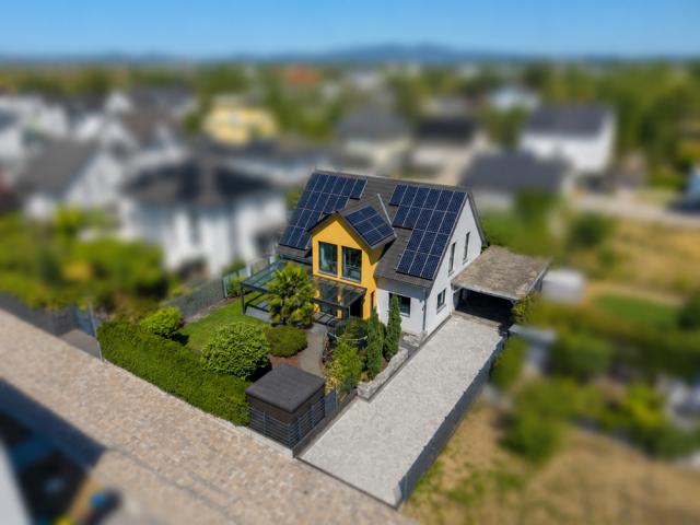 Luftaufnahme des Hauses