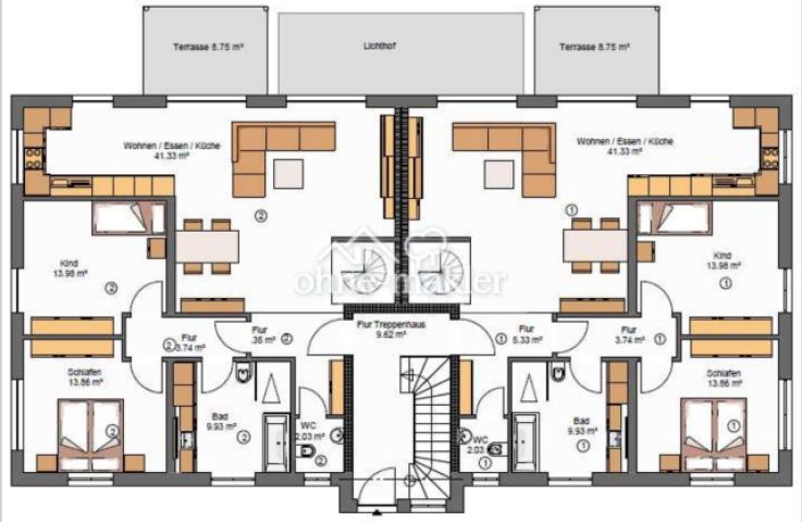 Grundriss EG Wohnung 2