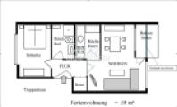 Die Wohnfläche beträgt 51 m²
