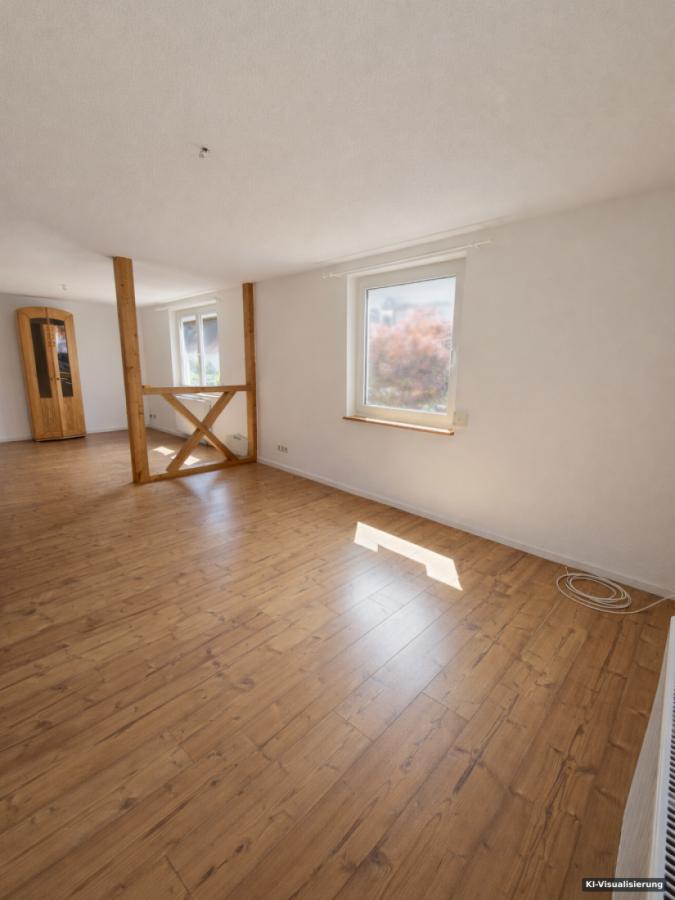 KI-Visualisierung – Wohnzimmer original EG