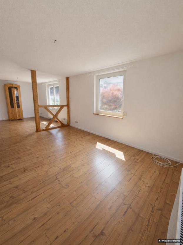 KI-Visualisierung – Wohnzimmer original EG