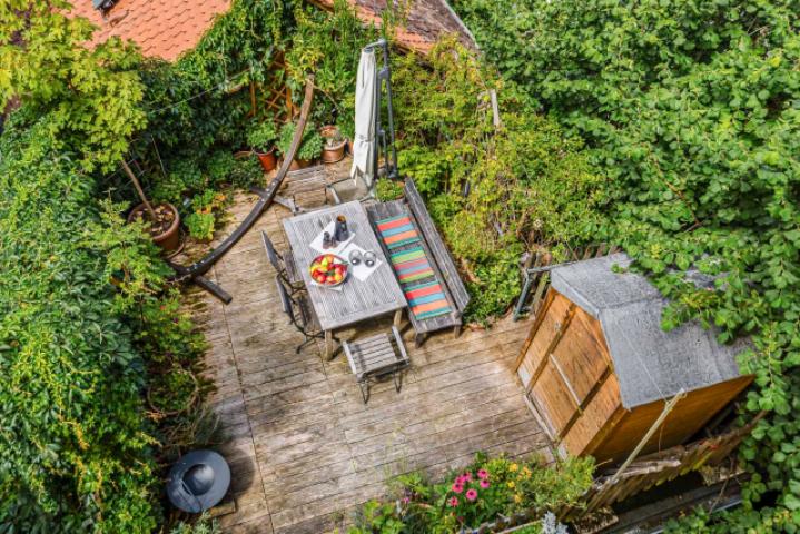 Terrasse von oben