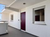 Überdachter Wohnungseingang im 5. Obergeschoss