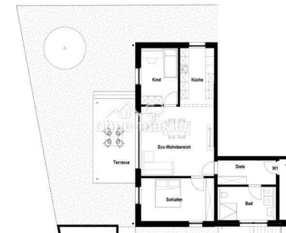 Grundrissvariante 3-Zimmer