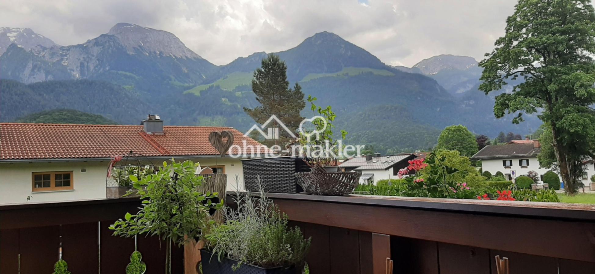 Blick vom Balkon