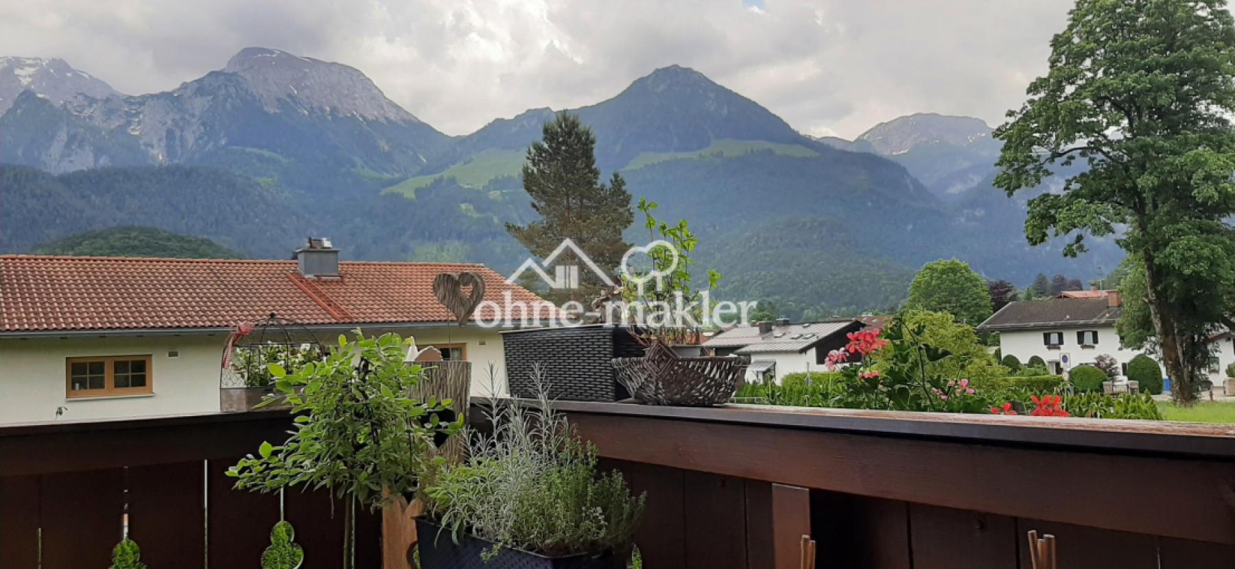 Blick vom Balkon
