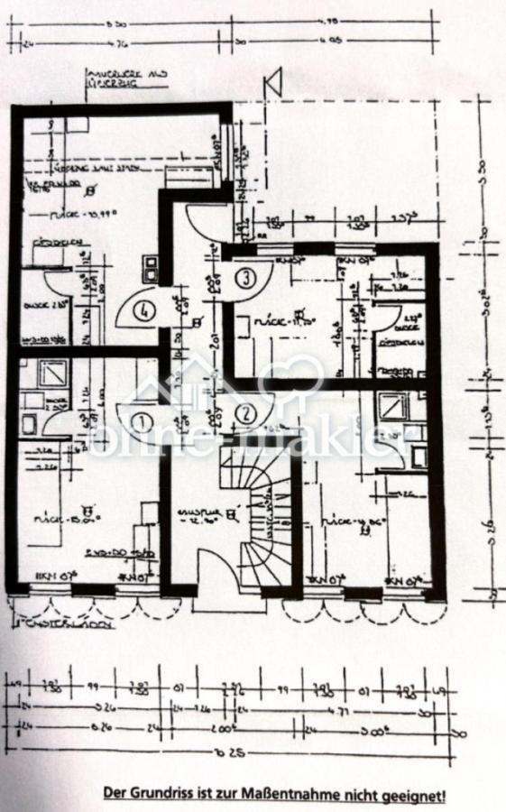 Grundriss Apt. 1-4
