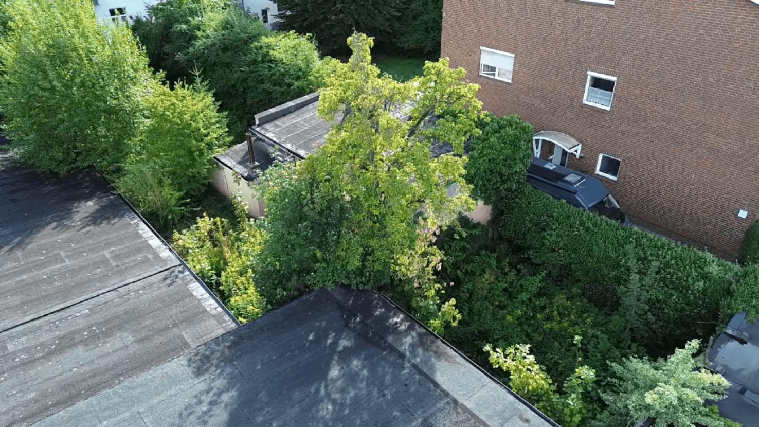 Außenansicht mit Garten
