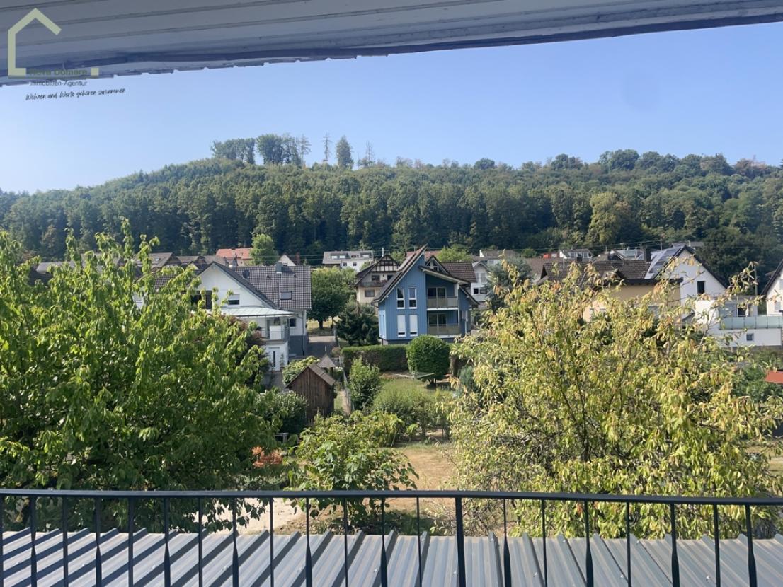Blick vom Balkon