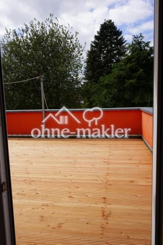 Dachterrasse Blick aus Küche