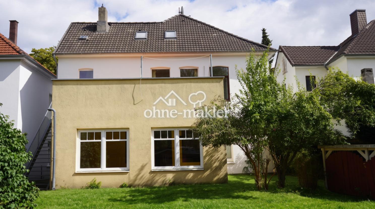 Blick Garten Hinteransicht 
