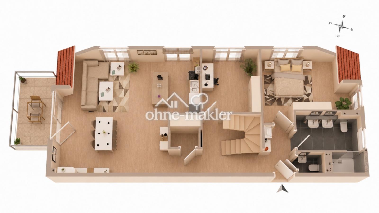 3D-Grundriss 1. DG
