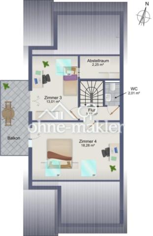 Grundriss 1.DG