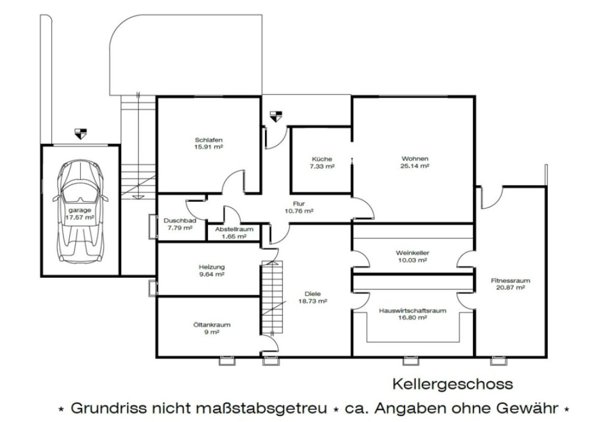 Grundriss Untergeschoss