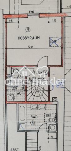 Grundriss Wohnung oben