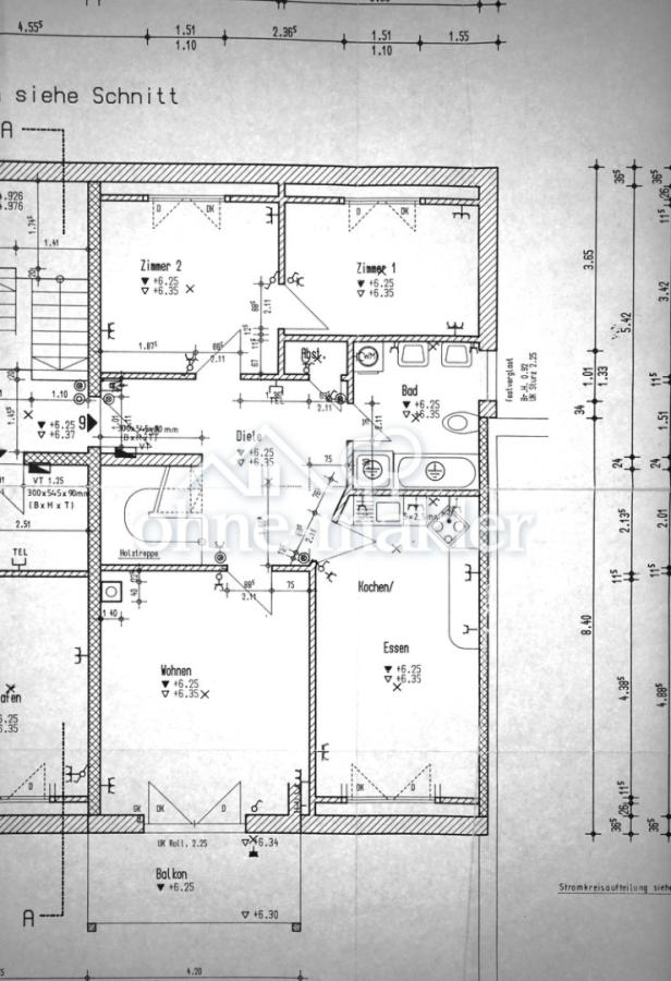 Grundriss Wohnung unten