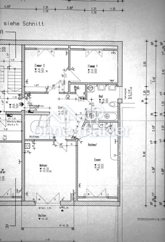 Grundriss Wohnung unten