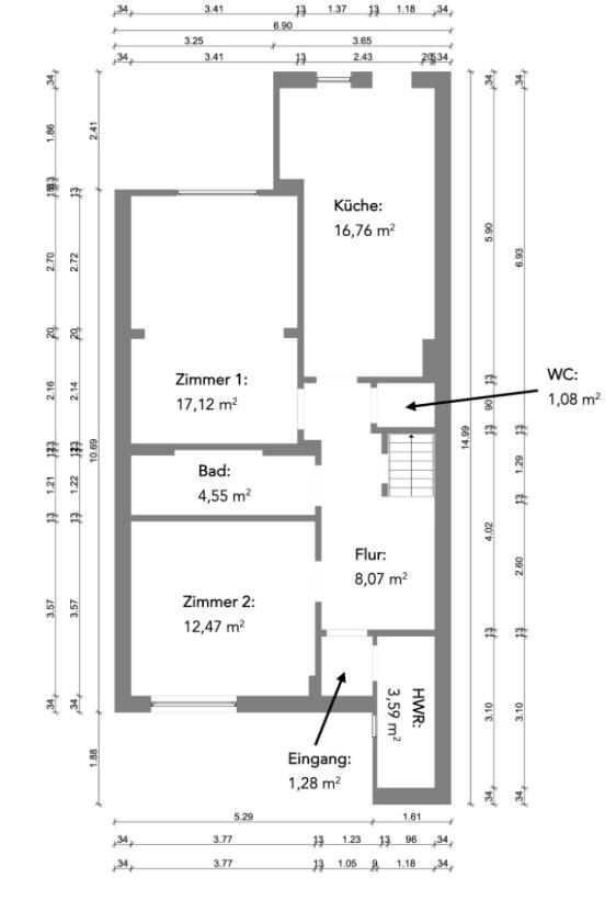 Grundriss Souterrain