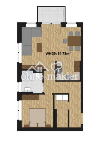 Wohnung mit 64,73 m2