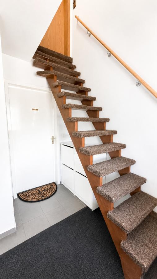 Treppe ins Dachgeschoß