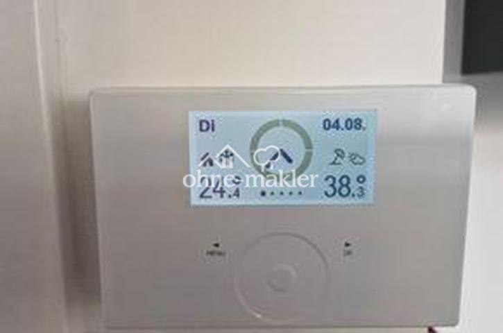 38,3 Außen, 24,4 Grad innen