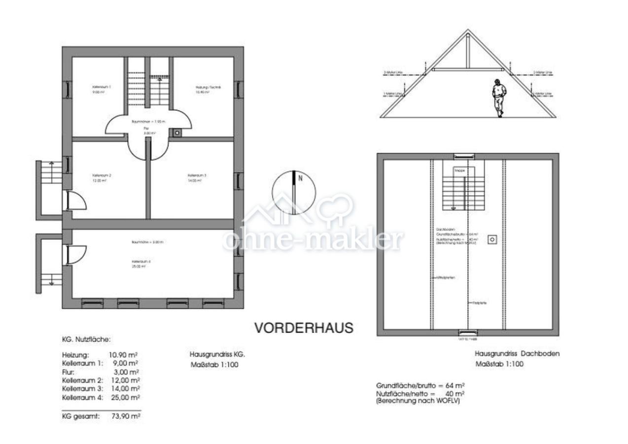 Vorderhaus KG, DG