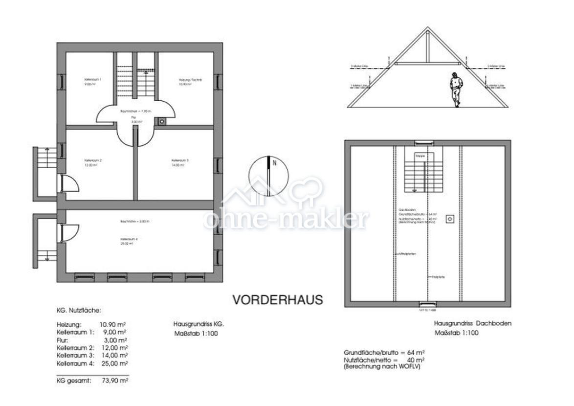 Vorderhaus KG, DG
