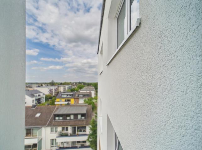 Frisch sanierte Fassade
